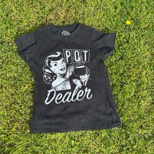 Crazy Dog T-Shirts Vintage Graphic Tee in Dark Gray